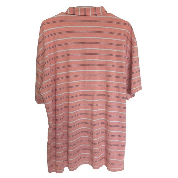 ORVIS Men's Short Sleeve Button Up Polo Size X-LARGE Checked‎ Orange - Picture 5 of 10